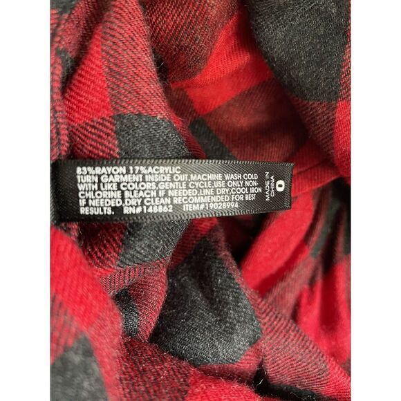 New Torrid Sleep Size L 0 Buffalo Check Pajama Set Red Black p NWT - Picture 10 of 11